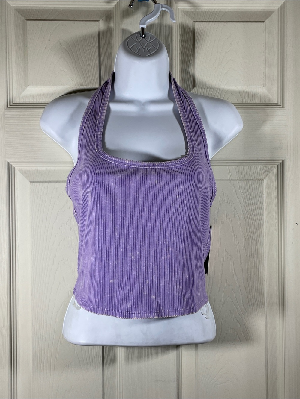 wild fable Lavender Ribbed Halter Tank Top